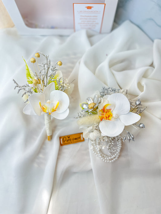 Par de graduación platino