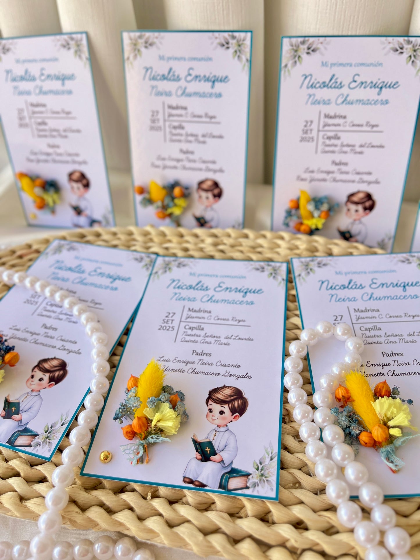 Estampitas decoradas