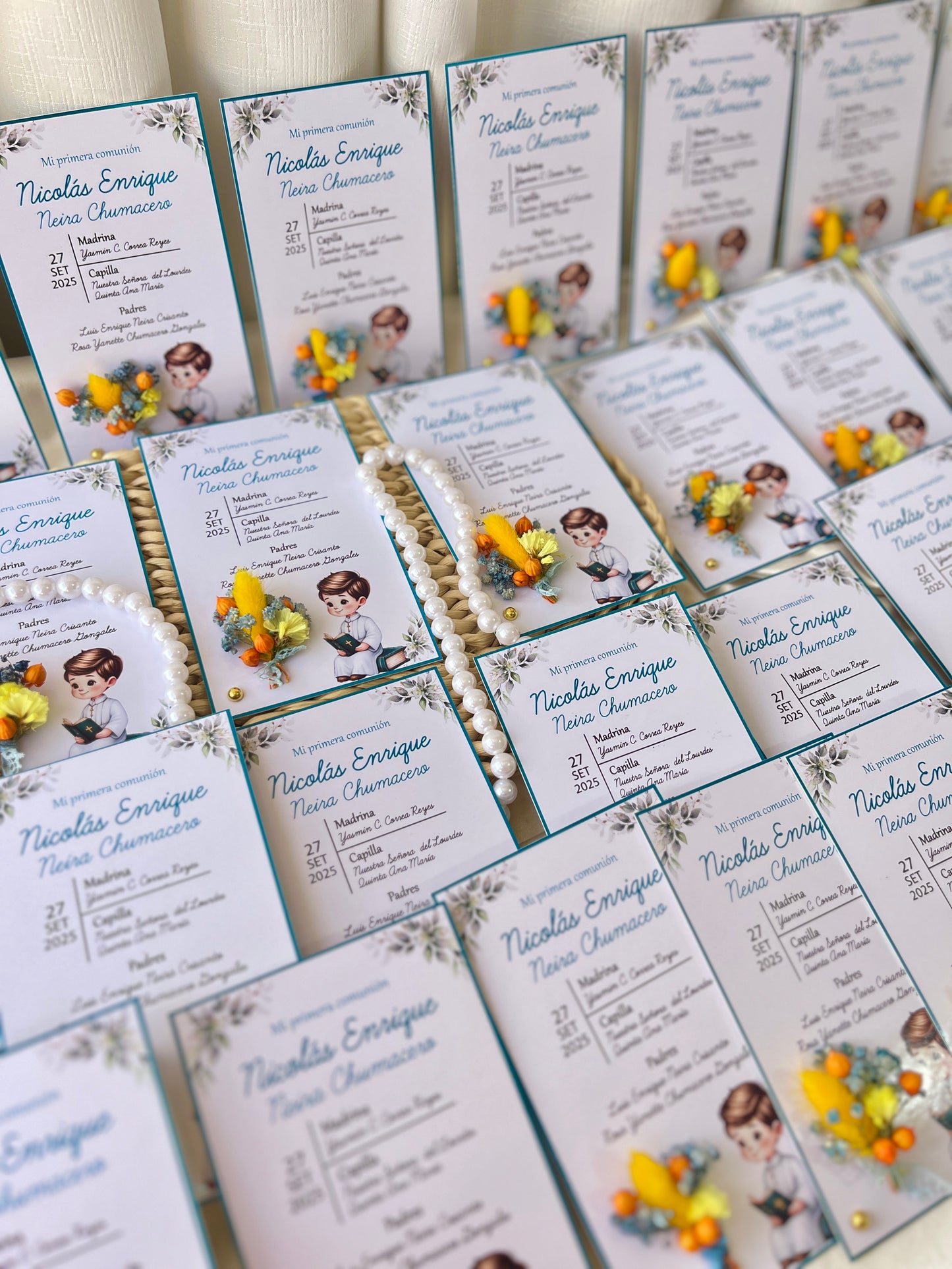 Estampitas decoradas