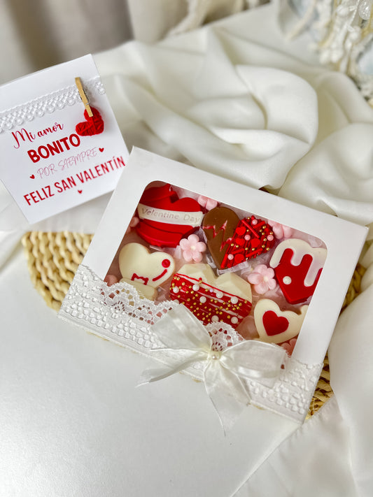 Box corazón de chocolate